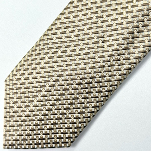 Sean John Elegant Gold and Silver Tie ~ Excellent - Picture 1 of 5